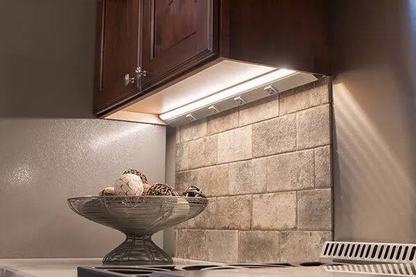 Under-cabinet lighting helps improve the functionality of your counter space.